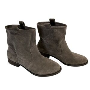 Sole‎ Society Women's Gray Suede Natasha Pull On Boots Sz 8.5 Casual Fall Office